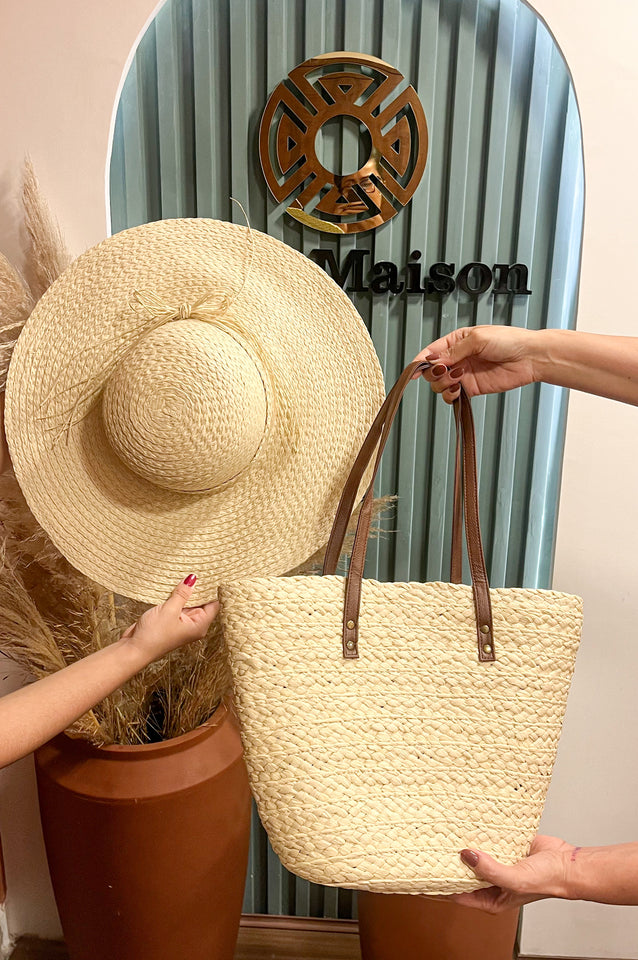 kit arpoador - chapéu posto 9 + bolsa ipanema