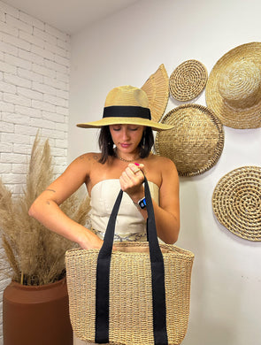 KIT DANI - CHAPÉU PANAMERA + BOLSA CANCUN