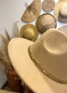 CHAPÉU FEDORA - Faixa Ouro