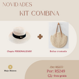 KIT CHAPÉU PERSONALIZÁVEL + BOLSA